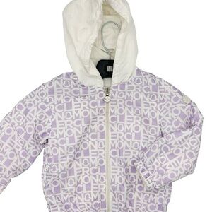 Moncler Lavender and White Logo Jacket